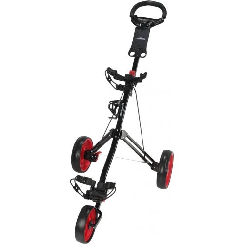  Caddymatic Golf Pro Lite 3 Wheel Golf Cart Black/Red