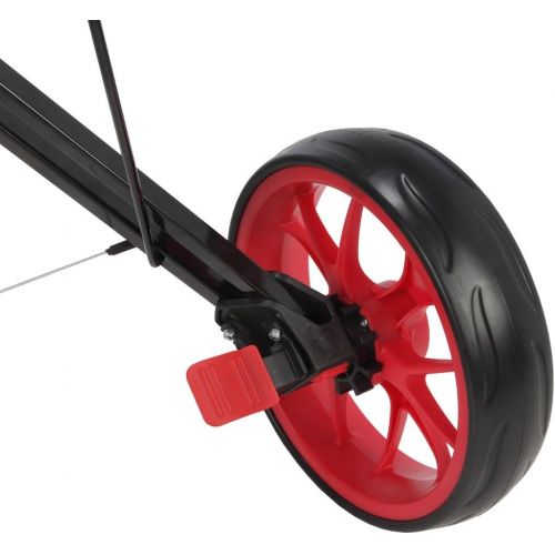  Caddymatic Golf Pro Lite 3 Wheel Golf Cart Black/Red