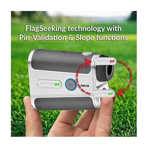  Caddytek Golf Laser Rangefinder with Slope and Pin Validation Functions