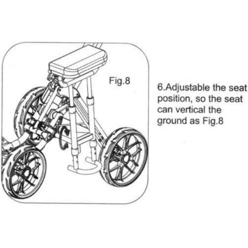  Caddytek Removable Seat for CaddyLite 11.5 V2 and V3 series golf push cart
