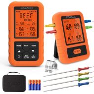 [아마존 핫딜] Cadence ENZOO Wireless Meat Thermometer for Grilling,Upgraded 500FT,Ultra Accurate & Fast Digital Meat Thermometer with 4 Probes,Best Carring Case Included,178°WideView Meat Thermometer fo