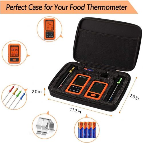  [아마존 핫딜] Cadence ENZOO Wireless Meat Thermometer for Grilling,Upgraded 500FT,Ultra Accurate & Fast Digital Meat Thermometer with 4 Probes,Best Carring Case Included,178°WideView Meat Thermometer fo