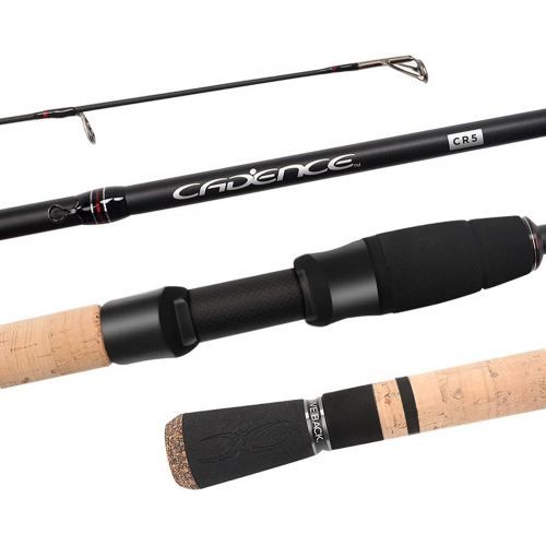  Cadence Spinning Rod,CR5-30 Ton Carbon Casting and Ultralight Fishing Rod,Fuji Reel Seat,Durable Stainless Steel Heat Dissipation Ring Line Guides with SiC Inserts,Strongest and Se