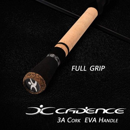  Cadence Spinning Rod,CR5-30 Ton Carbon Casting and Ultralight Fishing Rod,Fuji Reel Seat,Durable Stainless Steel Heat Dissipation Ring Line Guides with SiC Inserts,Strongest and Se