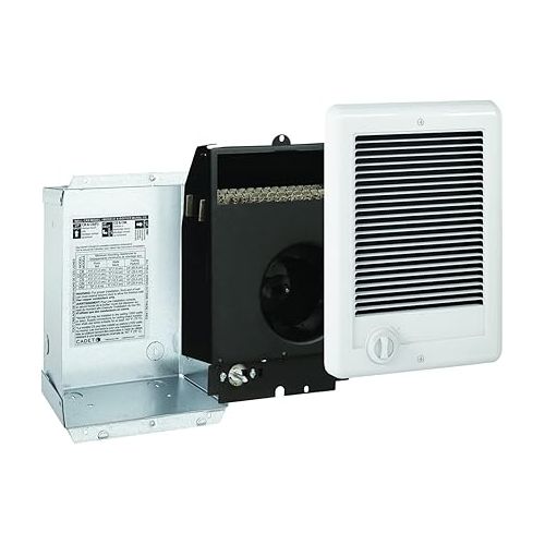  Cadet Com-Pak Electric Wall Heater Complete Unit with Thermostat (Model: CSC152TW, Part: 67506), 5120/3840 BTU, 240/208 Volt, 1500/1125 Watt, White