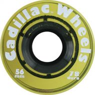 Cadillac Wheels Clear Yellow Skateboard Wheels - 56mm 78a (Set of 4)