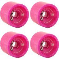 Cadillac Wheels Cruiser Pink Marble Longboard Skateboard Wheels - 70mm 80a (Set of 4)