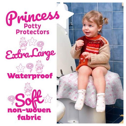  [아마존베스트]Cadily Princess Potty Protectors: Disposable Toilet Seat Covers for Kids | 20-Count Disposable Potty Seat...