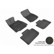 Cadtealir 3D MAXpider Complete Set Custom Fit All-Weather Floor Mat for Select Lexus IS Models - Kagu Rubber (Black)