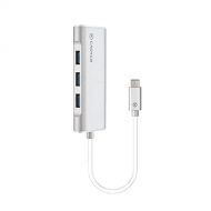 Cadyce CA-C3HE USB-C to 3 Port USB 3.0 Hub with Gigabit Ethernet Adapter