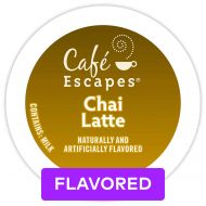 Caf Escapes Cafe Escapes, Chai Latte Tea Beverage, Single-Serve Keurig K-Cup Pods, 96 Count (4 Boxes of 24 Pods)