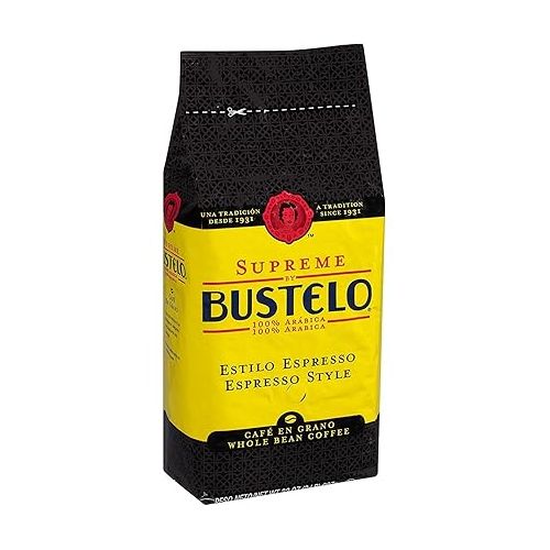  Supreme By Bustelo Whole Bean Espresso Style Coffee, 32 Ounces, 4 Count