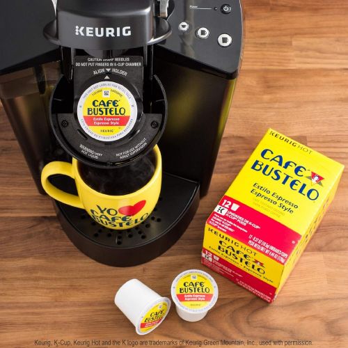  Cafe Bustelo Coffee Espresso Style Dark Roast Coffee 36 K Cups for Keurig Coffee Makers