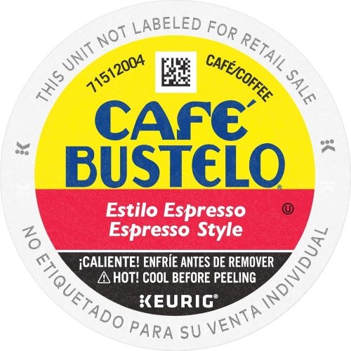  Cafe Bustelo Coffee Espresso Style Dark Roast Coffee 36 K Cups for Keurig Coffee Makers