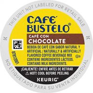 Cafe Bustelo Cafe con Chocolate Flavored Espresso Style Coffee, 24 K Cups for Keurig Coffee Makers