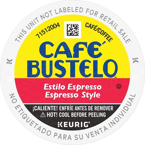  Cafe Bustelo K-Cup Packs, Espresso Style. Pack of 12 pods