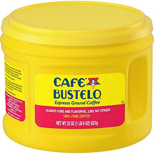  Cafe Bustelo Espresso Dark Roast Ground Coffee, 22 Ounces (Pack of 6)