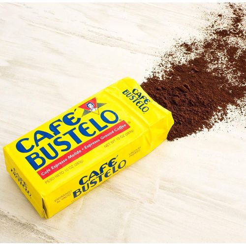  Cafe Bustelo Espresso Dark Roast Ground Coffee Brick, 10 Ounces (Pack of 24)