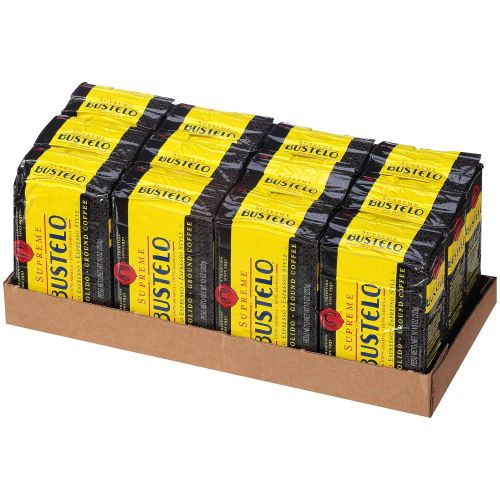  Cafe Bustelo Supreme by Bustelo Espresso Style Dark Roast Ground Coffee Brick, 10 Ounces (Pack of 12)