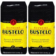 Cafe Bustelo Supreme Whole Bean Espresso Coffee, Two 16-Ounce Bags (2 Pounds)