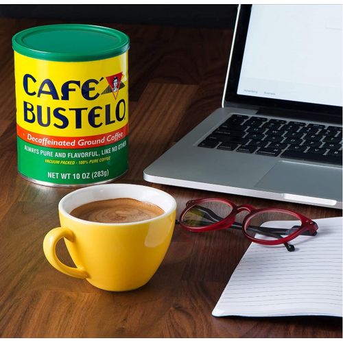  Cafe Bustelo Decaffeinated Medium Roast Ground Coffee, 10 Ounces (Pack of 12) (7447100210)