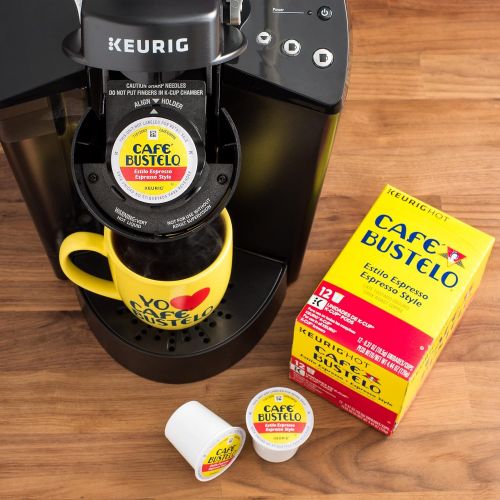  Cafe Bustelo Espresso Style K Cup Pods for Keurig Brewers, Dark Roast Coffee, 12Count (Pack of 6)