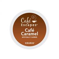 Cafe Escapes Cafe Caramel, Keurig Single-Serve K-Cup Pods, Flavored Coffee, 12 Count (Pack of 6)