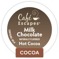 Cafe Escapes Milk Chocolate Hot Cocoa, Single Serve Coffee K-Cup Pod, Flavored Coffee, 72