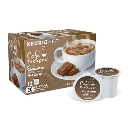  Cafe Escapes Milk Chocolate Hot Cocoa, Single Serve Coffee K-Cup Pod, Flavored Coffee, 72