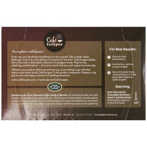  Cafe Escapes Milk Chocolate Hot Cocoa, Single Serve Coffee K-Cup Pod, Flavored Coffee, 72