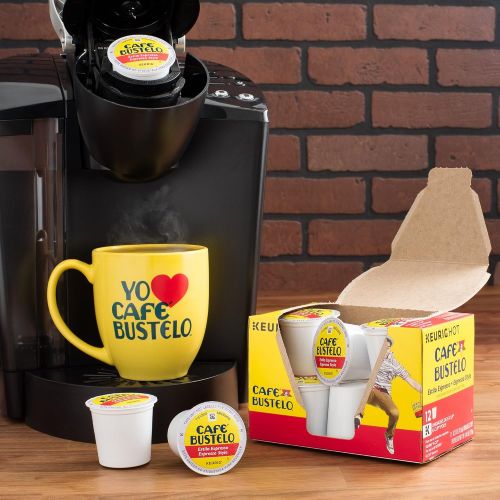  Cafe Rowland Cafe Bustelo Espresso Style K-Cup Pods for Keurig K-Cup Brewers, Dark Roast Coffee, 18 Count (Pack of 4)