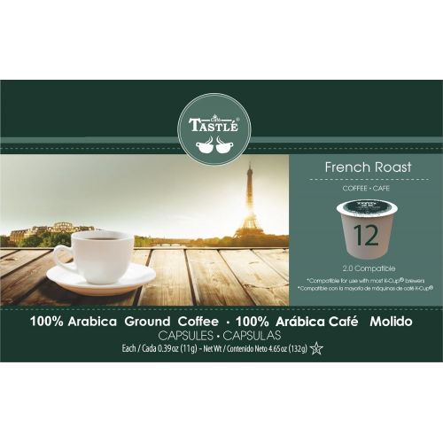  Cafe Tastle French Roast Single Serve Coffee, 72 Count (Pack of 6)
