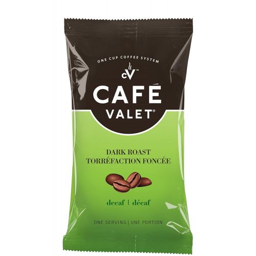  Cafe Valet Single Serve Individually Wrapped Coffee Packs, Decaf 100% Arabica Coffee, 84 Count