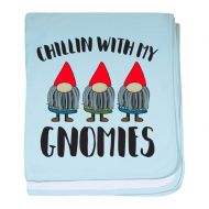 CafePress Chillin with My Gnomies Baby Blanket, Super Soft Newborn Swaddle