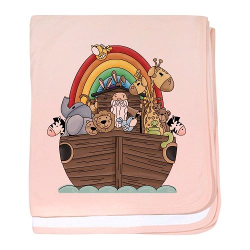  CafePress - Noahs Ark And Rainbow - Baby Blanket, Super Soft Newborn Swaddle