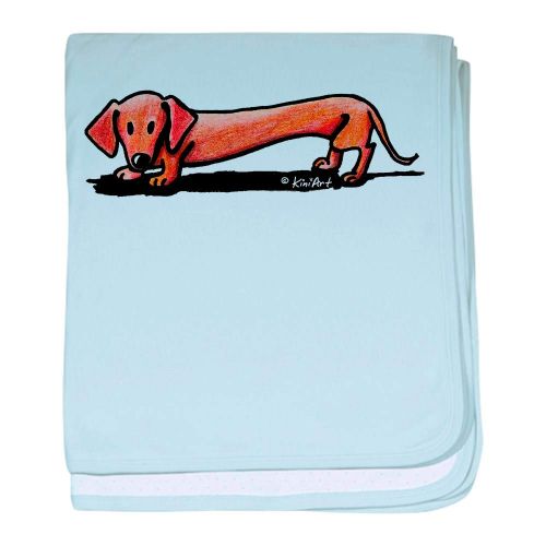  CafePress Lil Red Dachsie Baby Blanket, Super Soft Newborn Swaddle