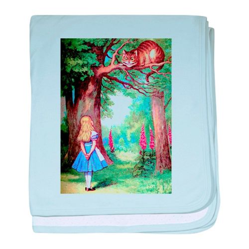  CafePress - Alice and The Cheshire Cat - Baby Blanket, Super Soft Newborn Swaddle