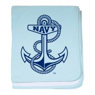 CafePress U.S. Naval Academy Anchor Baby Blanket, Super Soft Newborn Swaddle