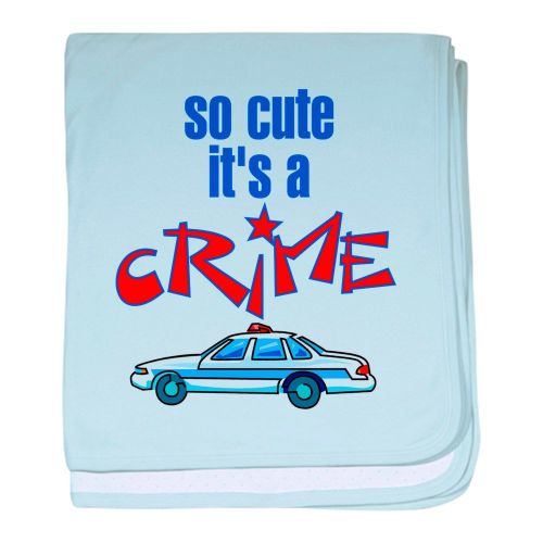  CafePress - So Cute Its A Crime - Baby Blanket, Super Soft Newborn Swaddle