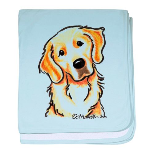  CafePress - Golden Retriever Portrait - Baby Blanket, Super Soft Newborn Swaddle