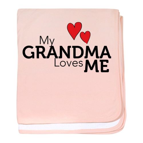  CafePress - My Grandma Loves Me - Baby Blanket, Super Soft Newborn Swaddle