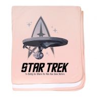 CafePress - Star Trek Ship with Stars - Baby Blanket, Super Soft Newborn Swaddle