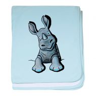 CafePress Pocket Rhino Baby Blanket, Super Soft Newborn Swaddle