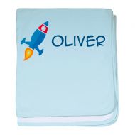 CafePress - Oliver Rocket Ship Infant Blanket - Baby Blanket, Super Soft Newborn Swaddle