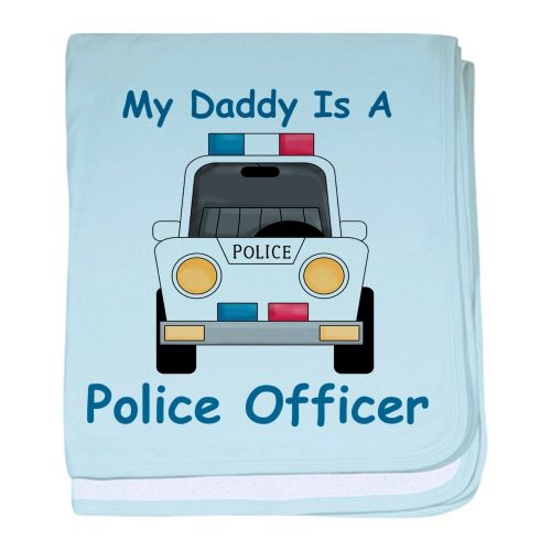  CafePress - Daddy Is A Police Officer - Baby Blanket, Super Soft Newborn Swaddle