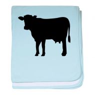 CafePress - Black Cow - Baby Blanket, Super Soft Newborn Swaddle
