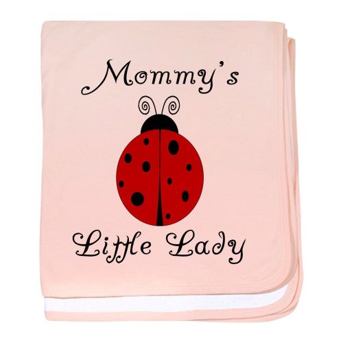  CafePress - Mommys Little Lady - Ladybug - Baby Blanket, Super Soft Newborn Swaddle