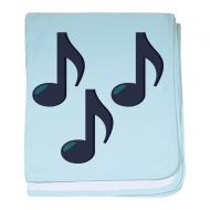 CafePress Music Notes Emoji Baby Blanket, Super Soft Newborn Swaddle