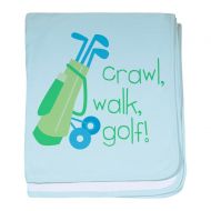 CafePress - Crawl, Walk, Golf! - Baby Blanket, Super Soft Newborn Swaddle