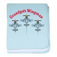 CafePress Aviation Grandpas Wingman Baby Blanket, Super Soft Newborn Swaddle
